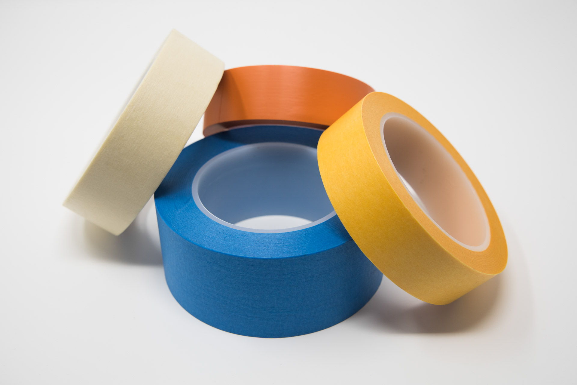 Vier Rollen Klebeband