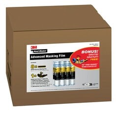 3M Hand-Masker Abdeckfolie AMF99, PROMO PACK, 251 cm x 27,4 m, 8 Rollen + 3M Hand-Masker M3000 Starter-Kit GRATIS