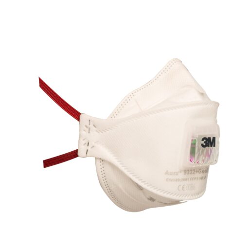 9332+BV Aura 3M Atemschutzmask EN149:2001 FFP3 NR D mit AVT e