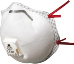 9936 EN149:2001 FFP3 R D 3M Aktivkohlemaske FFP3 AVT