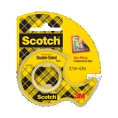 Scotch Doppelseitiges Klebeband 136D-MDOEU, 12,7 mm x 6,3 m