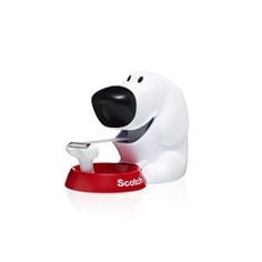 Scotch Tischabroller im Hunde Design C31 + Scotch Magic unsichtbares Klebeband, 19 mm x 8,89 m