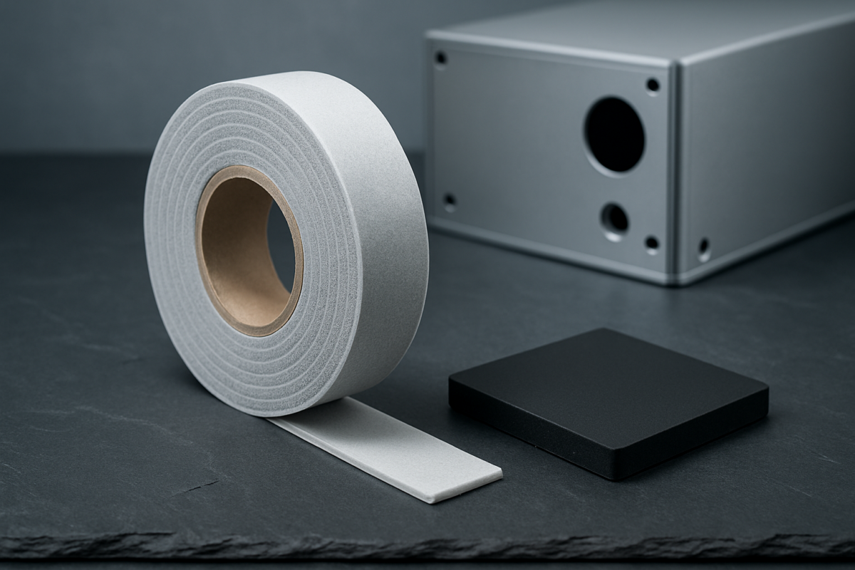 Schaum-Klebeband und Daempfungs-Pad