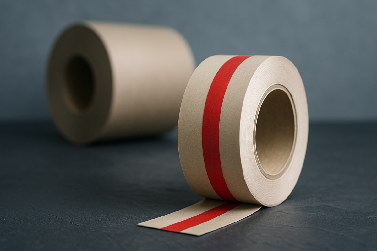 Spleissband mit Splitkleber fuer den Rollenwechsel